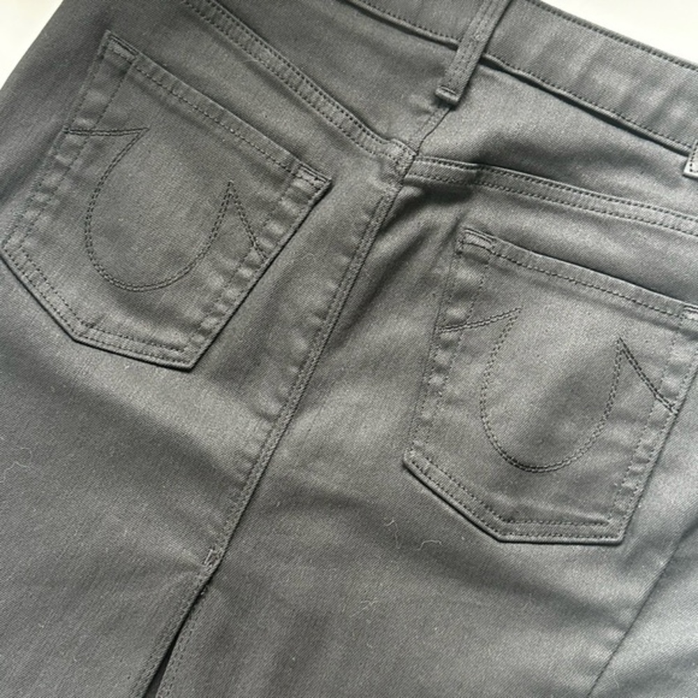 True Religion Black Denim Skirt